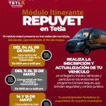 ¡En Módulo Itinerante REPUVET llega a Tetla! 🚍 Actualiza o inscribe tu vehículo 🚗 sin salir de nuestro municipio, de forma fácil y segura.